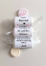 Love heart sweets wrappers