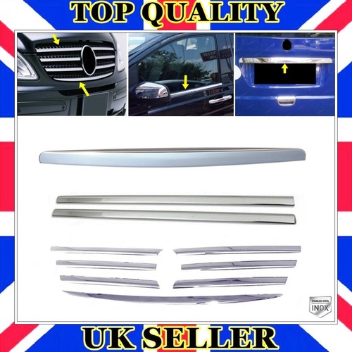 Chrome front grill window - +, +