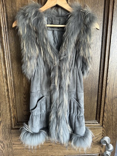 Yen suede and fur gilet - fur,