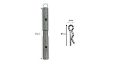 Front brake pad - front, pins