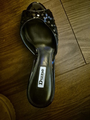 Dune black sequin - black, sandals