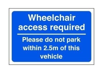 Wheelchair access required