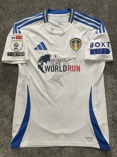 Leeds United Match Worn Shirt Mateo Joseph Wings For Life Shirt Vs Swansea