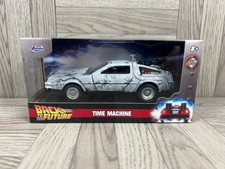 Jada Back To The Future Delorean Time Machine Ice Frosted Look 1:32 New in Box