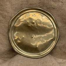 Antique Brass Serving Tray /