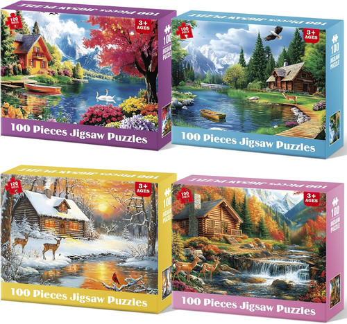Pack 100 piece puzzles for - 100,