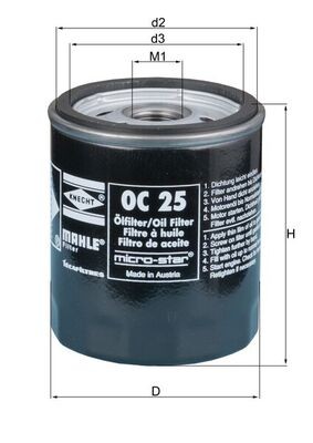 Knecht oil filter - filter, for