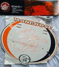 Mongoose BMX Number Plate And Maurice Valve Caps  With Numbers And Sticker Pack