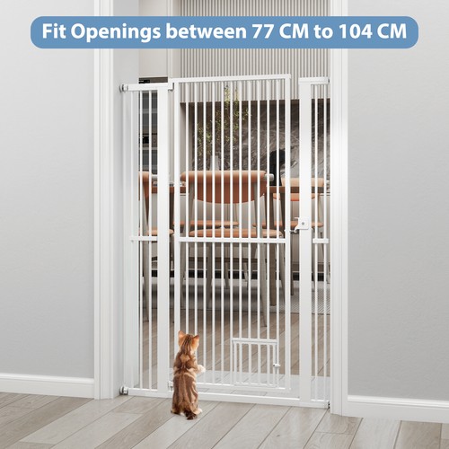 150cm lockable pet gate metal - 150cm,