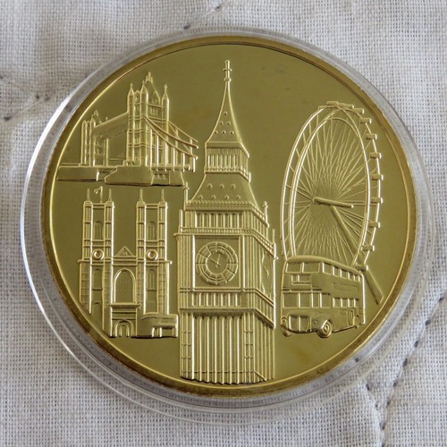 Views london enamelled gold - enamelled,