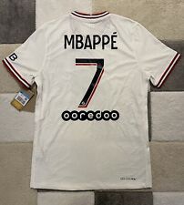NEW OFFICIAL Mbappe 7 PSG Nike Dri-FIT ADV, Fourth Football Shirt 21/22. Medium