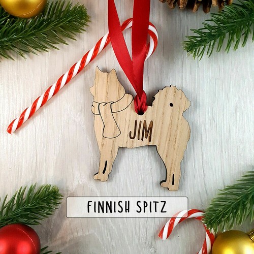 Personalised dog wooden oak - dog,