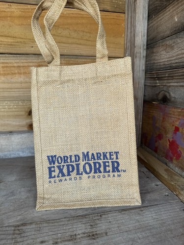 Four bottles burlap bag jute - bag,