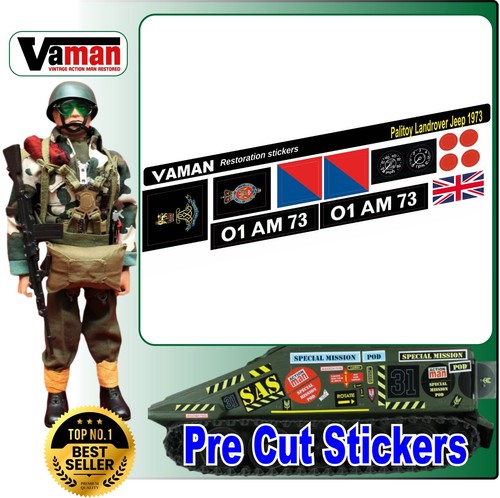 Action man stickers jeep - action,