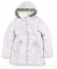 Tu Girls Purple Hooded Puffer