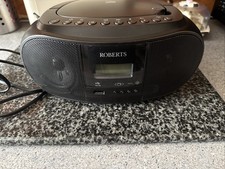 DAB Bluetooth CD Player Radio Boombox USB FM Stereo - Roberts Zoombox 4 black
