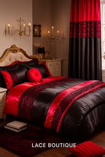 2Pcs Single Lace Boutique Red