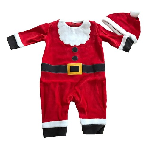 Baby christmas outfit velour - christmas,