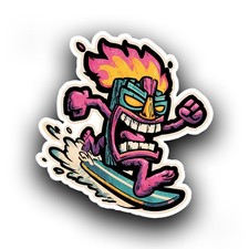 Cartoon Tiki Mask Surf