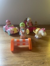 ELC Happyland Bundle Princess and her Carriage horse riding pink car bundle