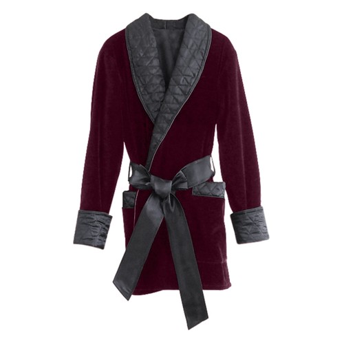Smoking jacket velvet mens - velvet,