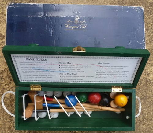 Indoor croquet set - croquet, for