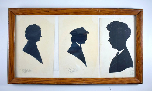 Vintage silhouette portrait - vintage,