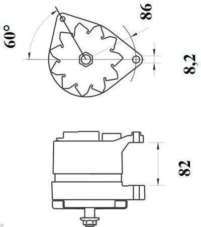 Alternator mahle 216 - mahle, mg