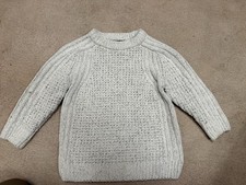 Boys Next White Jumper Age 4