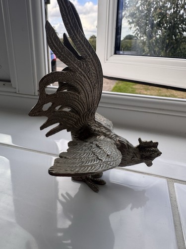 Pair metal chicken - chicken, rooster