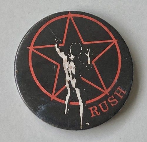 Rush large vintage metal - rush, pin