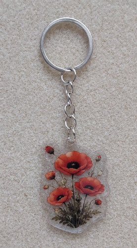Beautiful perspex poppy themed - perspex,