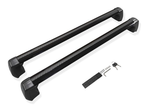 Black aluminium cross bars - black,