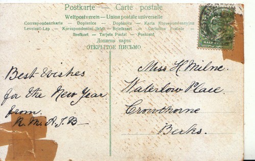 Genealogy postcard milne - genealogy,