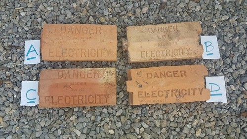 Electricity marker bricks - electricity,