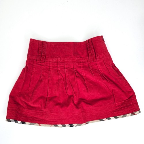 Burberry red corduroy pleated - red,