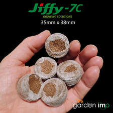 Jiffy 7C Pellets 35mm Coir Peat Free Plugs Propagation Seed Coco Hydroponics