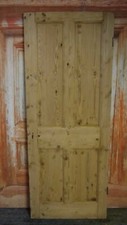 M77 (29 3/4 x 76) Old Original Reclaimed Edwardian Period Pine Door