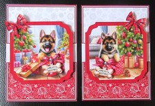 2 Handcrafted 3d Christmas