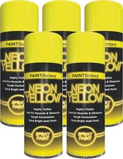 5 x Fluorescent Neon Yellow
