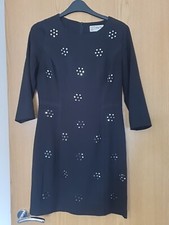 Voulez Vous Via Tkmaxx Dress Black Mini Stud Embellished Dress Size 10
