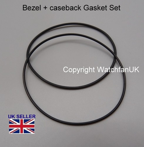 Bezel caseback gasket - caseback, set