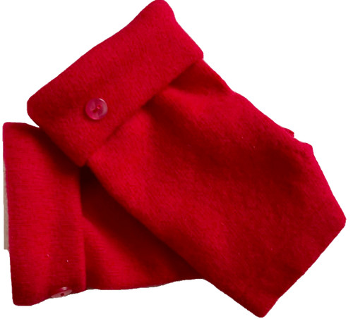 Fingerless gloves maroon - fingerless,