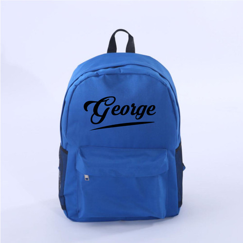 Personalised school backpack - personalised,