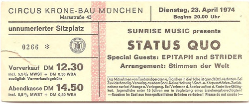 Status quo concert 1974 - ,