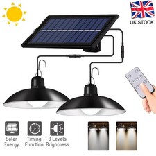 2xLED Solar Powered Pendant