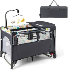 5 in 1 Travel Cot, Foldable