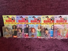 SPICE GIRLS - COMPLETE SET OF 5 x UNOFFICIAL TOPPS DOLLS / FIGURES - NEW SEALED