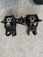 Aiejain Bike Pedals JG-209 Toe Cage Clips Black Left/Right 