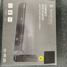 Goodmans Compact DVD Player – USB Playback, Remote, SCART – Brand New + x4 DVDs